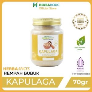 coba.herbaholic.id herbaspice kapulaga cardamom rempah bubuk 70gr